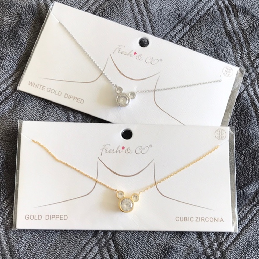 Fresh & Co Cubic Zirconia Mickey Ears Necklace

New in packaging as pictured